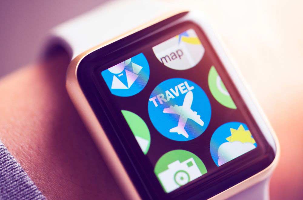 smartwatch with travel apps